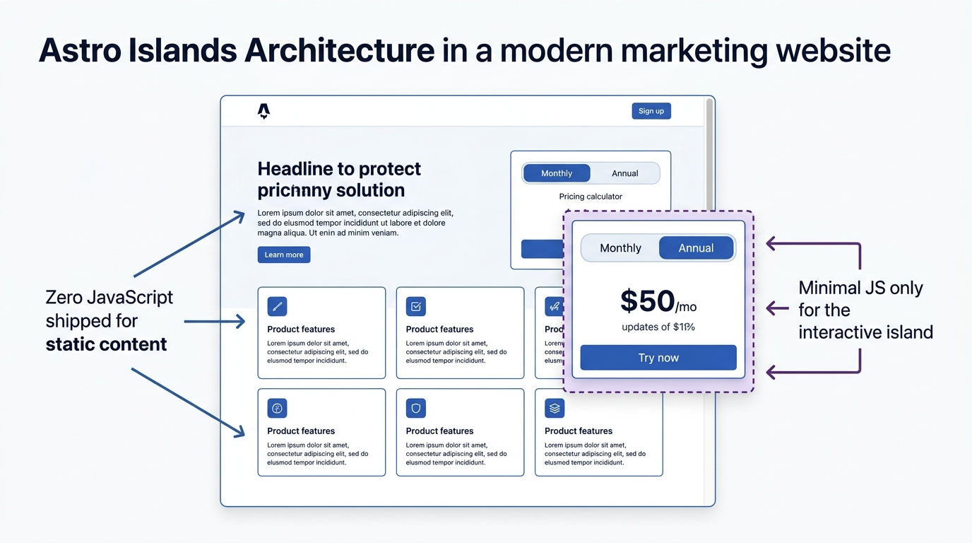 Modern marketing website built with static generation
