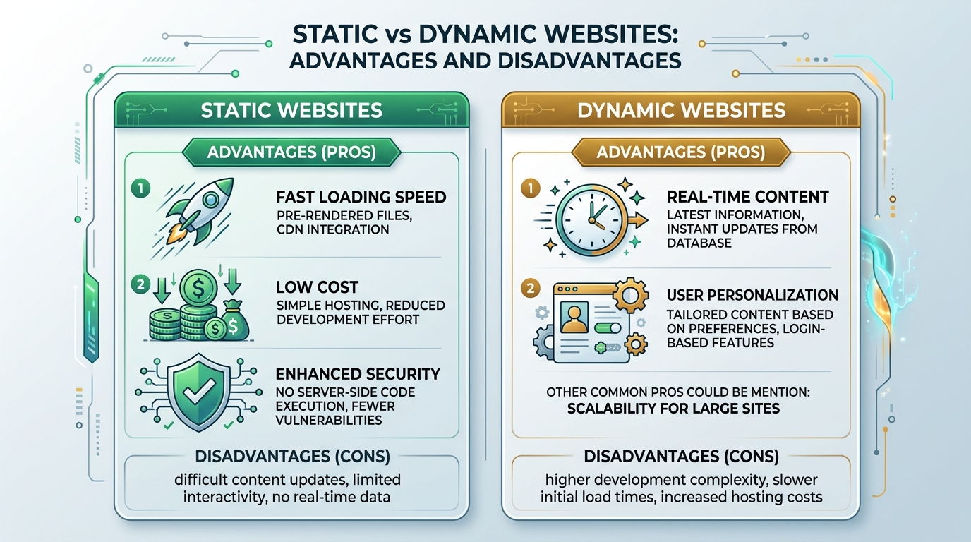 Key advantages of static websites